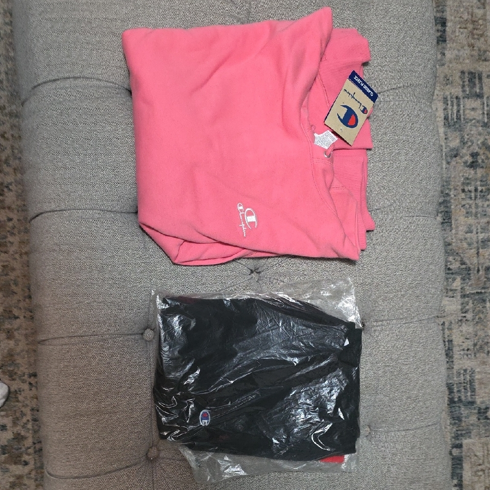 Champion Pink and Black Sweatshirt Set